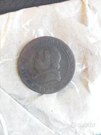 moneta da 1 soldo anno 1867