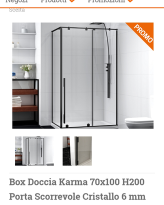 Box doccia karma cromato+ cristallo