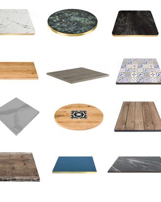 Piano per tavolo bar ristorante legno laminato hpl