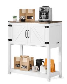 Mobile Bar Caffè Rustico 3 Ripiani per Soggiorno