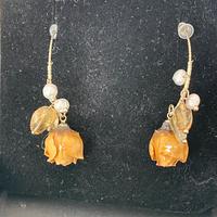 Orecchini rose naturali