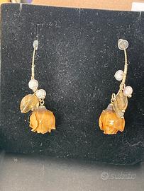 Orecchini rose naturali