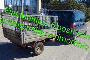Fiat Multipla con gancio e carrello