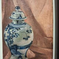 Dipinto olio su tela - Vaso ceramica - 60x40