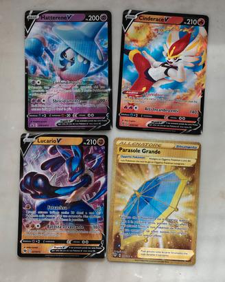 set carte Pokemon rare, rare segrete, shiny 