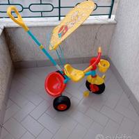 bicicletta triciclo bambino topo gigio 
