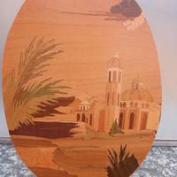 Pannello in Legno, Intarsiato