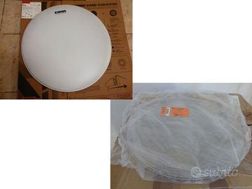 Pelli nuove 18" Ambassador Clear + Evans G1 Coaed