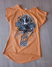 t-shirt teschio made in Italy