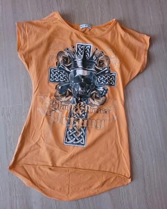 t-shirt teschio made in Italy