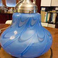 lampada sospensione, vetro Murano anni 80 nuova