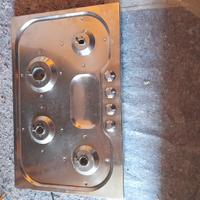 piano cottura in acciaio 