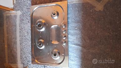 piano cottura in acciaio 