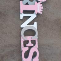 decorazione scritta in legno