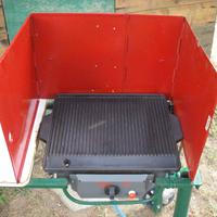 Piastra a gas per barbecue da giardino carrellata