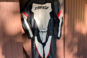 TUTA IN PELLE DIVISIBILE DAINESE TG.50