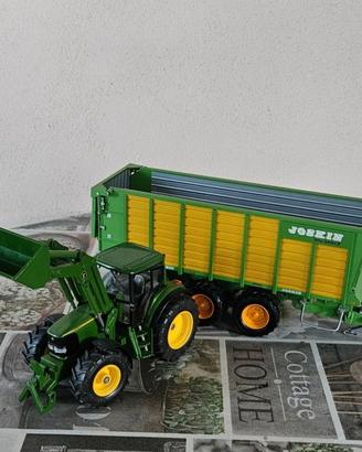 modellino Jhon Deere e della Joskin 
