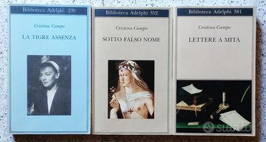 Cristina CAMPO, tre volumi - Biblioteca Adelphi