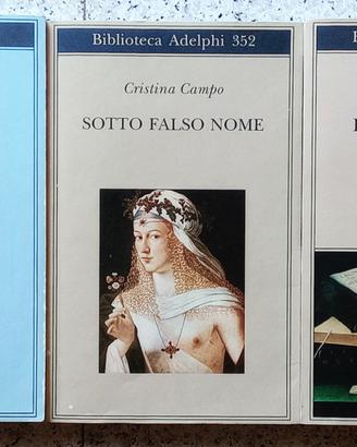 Cristina CAMPO, tre volumi - Biblioteca Adelphi