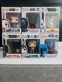 Lotto 6 funko pop star wars  smaltisco collezione