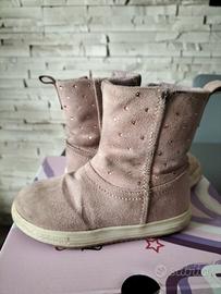 Stivali rosa da bambina con strass