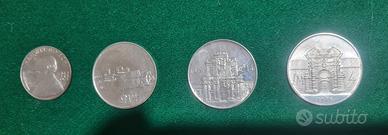 Lotto di 4 monete argento Malta