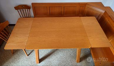 Tavolo da pranzo estensibile in rovere massello