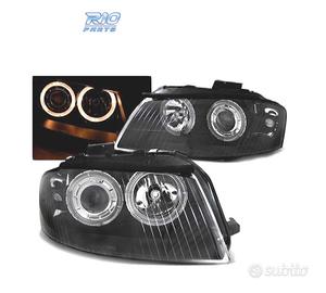 FARI ANGEL EYES AUDI A3 8P 03-08 FONDO NERO