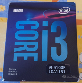 Processore intel i3 9100F