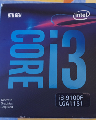 Processore intel i3 9100F