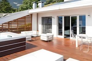 A T T I C O con 100 mq di terrazza