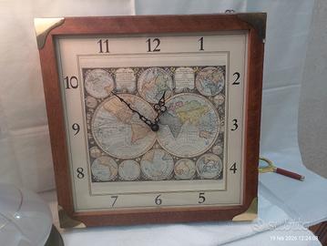 Grande Orologio da parete mappa del mondo Scutter 