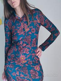 Abito/Maxi Maglia Zara – Stampa Floreale Vintage