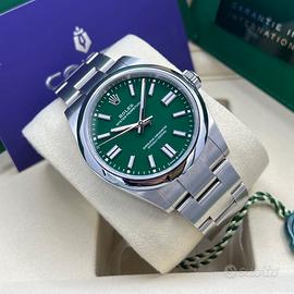 🟢ROLEX OYSTER PERPETUAL 41mm GREEN DIAL LIKE NEW