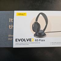 Headset Jabra Evolve2 65 Flex + base ricarica