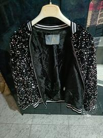 bomber donna con paillettes 