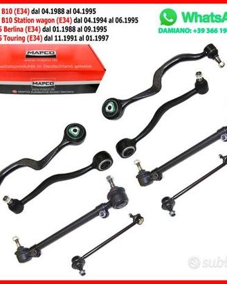 Kit 8 Bracci Anteriori Rinforzari BMW Serie 5