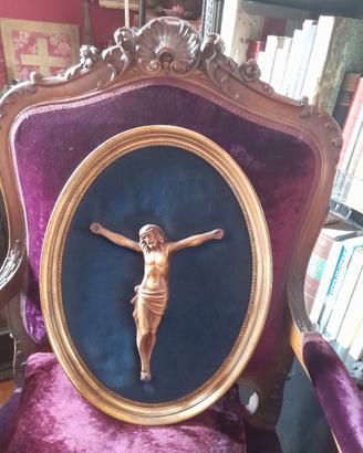 Cornice Cristo Di Verna S.Francesco Ceramica