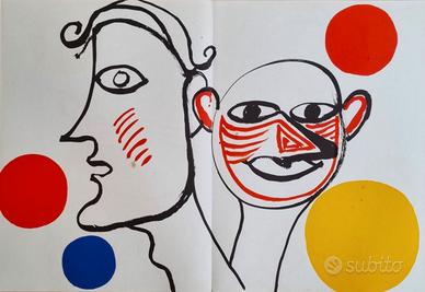 CALDER ALEXANDER "Due volti e quattro sfere"