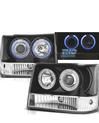 FARI JEEP GRAND CHEROKEE 93-98 OCCHI ANGELI NERO
