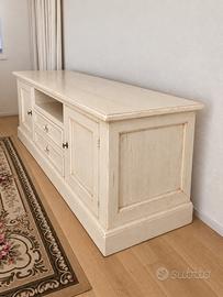 Mobile porta TV in legno stile shabby / provenzale