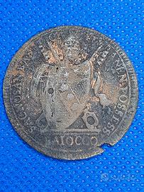 Moneta da 1 baiocco del 1801 Stato Pontificio