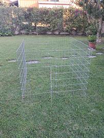 Recinto per cani in acciaio inox 