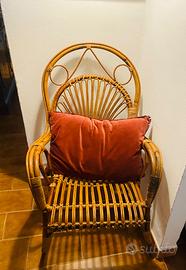 Poltrona in vimini