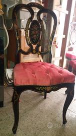 Sedie madre perla vintage