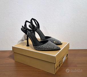 Scarpe con tacco, strass, nero, Michael Kors, n.40