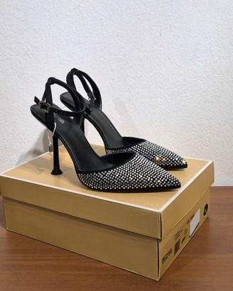 Scarpe con tacco, strass, nero, Michael Kors, n.40