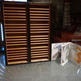 CONTENITORE LEGNO PORTA CD AUDIO