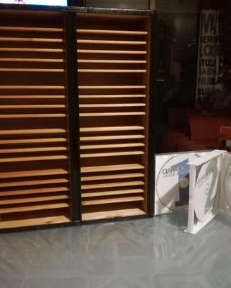 CONTENITORE LEGNO PORTA CD AUDIO