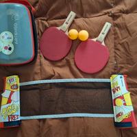 Rete da ping pong con set completo di racchette